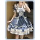 Twin Bears Antique Navy Bear Top Skirt Paneled OP and Sets(2nd Pre-Order/2 Colours/Full Payment Without Shipping)